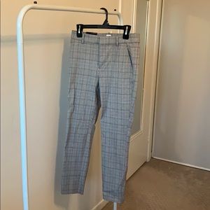 Gap signature skinny ankle stretch plaid pants